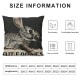 Vintage Farmhouse Throw Pillow Covers Set of Blue Stripe Hare Retro Spring Summer Decor Rabbit Pillow Case Cushion for Sofa Couch