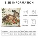 Qinduosi Forest Pillow Covers Watercolor Animal Plants Throw Pillow Case Decorative Cushion Cover for Home Office Couch Sofa Decoration, Inch, Set of