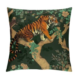 Animal Pillow Cover Set of Black Decorative Throw Pillow Covers Farmhouse Cushion Cover Decor for Home Couch Outdoor