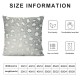 Pillow Covers Inches Set of Soft Linen Square Faux Throw Pillow Cover for Couch Sofa Cushion Cover Home Bed Living Room,Grey and White