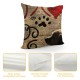 Qinduosi Pcs Cute Animals Decor Throw Pillow Cases Theme Quote Words with Heart Printed Pillow Covers Sofa Pet House Pillowcase " ()