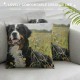 Interesting Bernese Mountain Dog Side Pillow Cover, Home Decor Cushion Cover, Sofa Pillow Pillow Cover