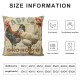 Vintage Farmhouse Animal Pillow Covers Set of Retro Farmer's Market Truck Feed Seed Premium Poultry Farm Home Décor Throw Pillow Case Cushion Cover