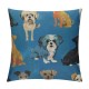 Cute Puppy Dogs Animal Throw Pillow Covers Set of  Decorative Pillowcases Soft Cushion Covers for Sofa Couch Bed Home Decor