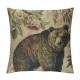 Vintage AnimalsThrow Pillow Covers Elk Rabbit with Green Plants Cushion Cover Home Decor Square Linen Pillowcase