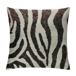 Pillow Cover Pattern Nature Animal Print Brown White - Soft Linen Pillow Case for Decorative Bedroom/Livingroom/Sofa/Farm House - Cushion Covers Inch cm