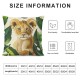 Throw Pillow Covers Inch Lion Tropical Outdoor Decorative Pillows Polyester Linen Cushion Cases for Couch Sofa Bed Home Decor Set of