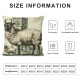 Qinduosi Vintage Farmhouse Animals Throw Pillow Covers Inch Pig Retro Truck Pillows for Sofa Home Decor Set of