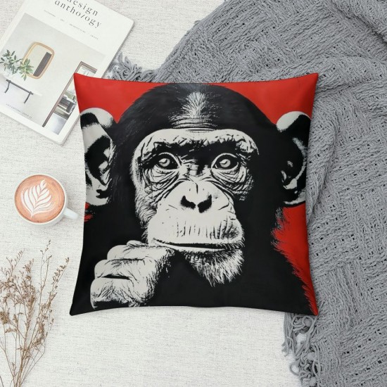 Pillow Covers Decorative inch Set of Pop Art Colorful Throw Pillow Covers Funny Animal Cushion Case Square Pillowcase Decorations for Couch Sofa Gift