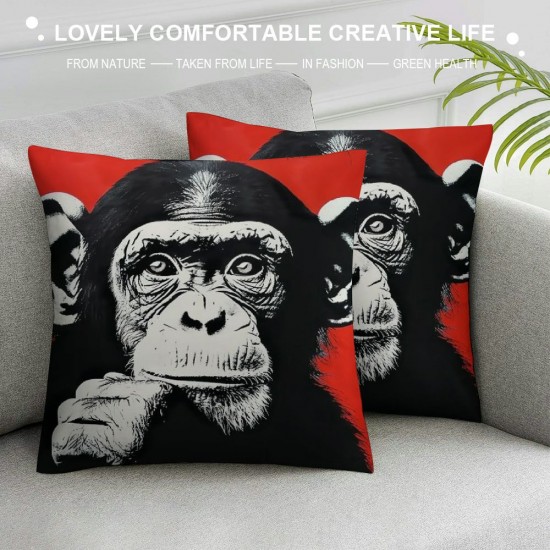 Pillow Covers Decorative inch Set of Pop Art Colorful Throw Pillow Covers Funny Animal Cushion Case Square Pillowcase Decorations for Couch Sofa Gift