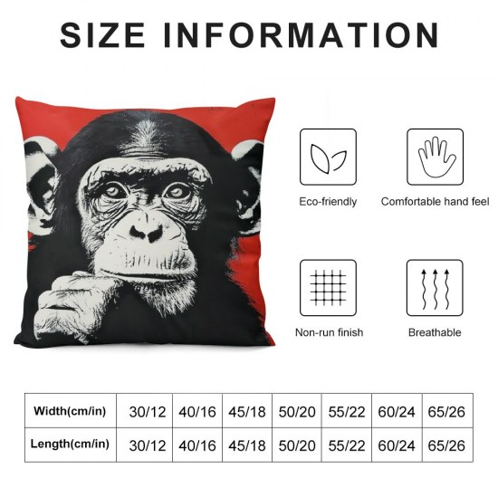 Pillow Covers Decorative inch Set of Pop Art Colorful Throw Pillow Covers Funny Animal Cushion Case Square Pillowcase Decorations for Couch Sofa Gift