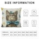 Pillow Covers Set of , Bunny Eggs Dog Cat Spring Home Farmhouse Holiday Colorful Easter Decorative Throw Pillows for Home Sofa Couch Decoration