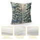 Decorative Throw Pillow Covers Set of , Snowy Forest Rabbit Cushion Case Decor, Farmhouse Christmas Holiday Seasonal Home Decor for Couch PC