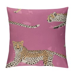 Pink Pillow Covers - Retro Bedroom Pink Decor,Pink Couch Pillows Cover for Living Room, Print Room Decor, Pink Throw Pillow Cover