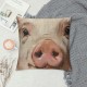 Qinduosi Throw Pillow Covers Pig Animal Oil Painting Style Cushion Pillow Case Home Decor Pillowcase Inches