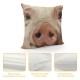 Qinduosi Throw Pillow Covers Pig Animal Oil Painting Style Cushion Pillow Case Home Decor Pillowcase Inches