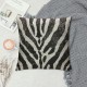 Animal Skin Texture Pillow Covers Bright Animal Black and White Soft Pillow Covers Holiday Christmas Decor Home Sofa Couch Cushion Indoor Decorations Inch