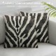 Animal Skin Texture Pillow Covers Bright Animal Black and White Soft Pillow Covers Holiday Christmas Decor Home Sofa Couch Cushion Indoor Decorations Inch