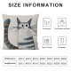 Funny Cartoon Cute Cat Throw Pillow Cover,Lovely Cartoon Animal Kitten Cushion Cover for Sofa Bed Home Decor  Inch,Housewarming Gifts,Cat Lovers Cat Mom Gifts