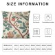 Qinduosi Vintage Bird Floral Pillow Covers Inch Set of Pink Green Yellow Flower Decorative Throw Pillows For Farmhouse Home Decor Sofa Bed Outdoor