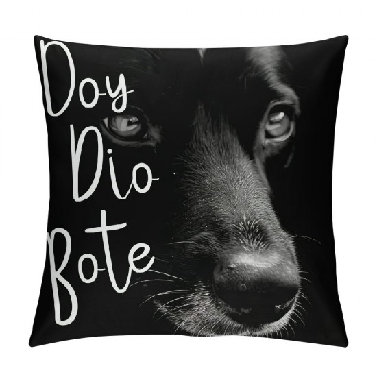 Qinduosi White In The House We Narrate The Dog’s Thoughts Decor Decorative Pillowcase Throw Pillow Cover Inch,New Puppy Dog Quotes Decor Decorations Pillow Cover For Home,Gifts For Dog Lover Owner