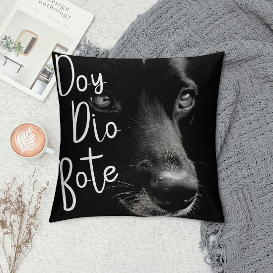 Qinduosi White In The House We Narrate The Dog’s Thoughts Decor Decorative Pillowcase Throw Pillow Cover Inch,New Puppy Dog Quotes Decor Decorations Pillow Cover For Home,Gifts For Dog Lover Owner