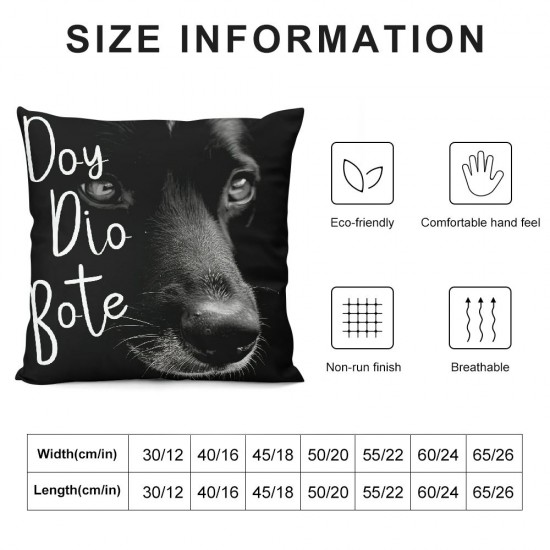 Qinduosi White In The House We Narrate The Dog’s Thoughts Decor Decorative Pillowcase Throw Pillow Cover Inch,New Puppy Dog Quotes Decor Decorations Pillow Cover For Home,Gifts For Dog Lover Owner