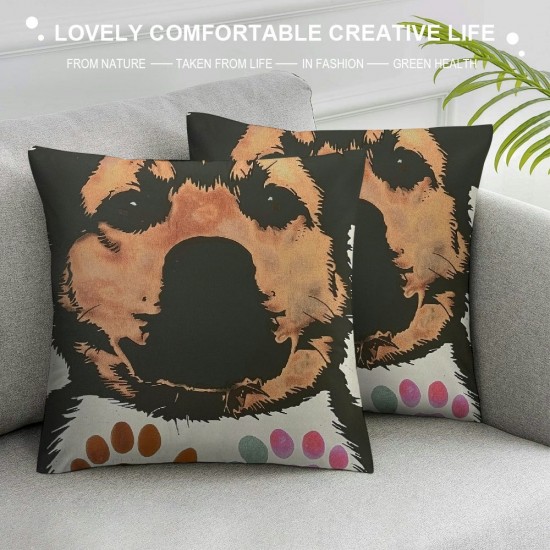 Qinduosi Dog Mom Pillow Covers , Dog Mom Gifts for Women, Dog Home Room Decor, Gifts for Dog Moms, Colorful in My Dog Mom Era Dog Paw Reversible Pillows Decorative Throw Pillows Cover