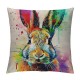 Throw Pillow Covers Linen Lovely Animals Pillow Cover Home Decor Pillow Cases Cushion Cover for Sofa Couch Inch ()