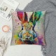 Throw Pillow Covers Linen Lovely Animals Pillow Cover Home Decor Pillow Cases Cushion Cover for Sofa Couch Inch ()