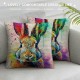 Throw Pillow Covers Linen Lovely Animals Pillow Cover Home Decor Pillow Cases Cushion Cover for Sofa Couch Inch ()