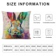 Throw Pillow Covers Linen Lovely Animals Pillow Cover Home Decor Pillow Cases Cushion Cover for Sofa Couch Inch ()