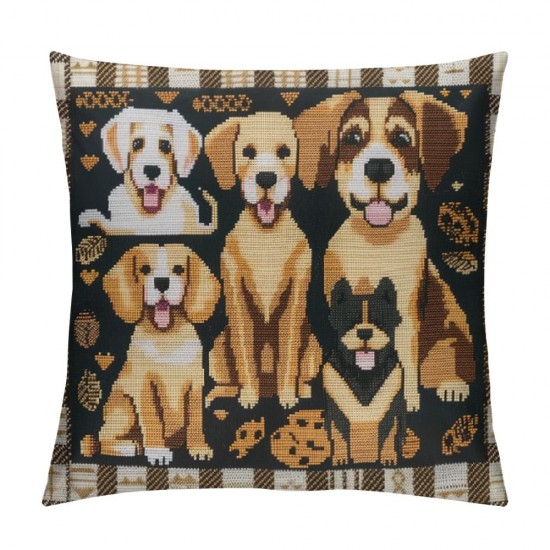 Gifts for Women Girls - Gifts for Women Girls- Dog Owner Gifts - Dog Themed Gifts - Best Dog Gifts for Girls Birthday - Just A Girl Who Loves Dogs Throw Pillow Covers Inch