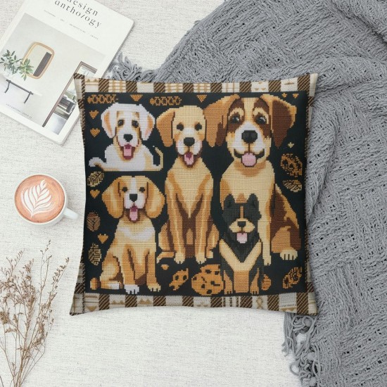 Gifts for Women Girls - Gifts for Women Girls- Dog Owner Gifts - Dog Themed Gifts - Best Dog Gifts for Girls Birthday - Just A Girl Who Loves Dogs Throw Pillow Covers Inch