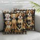 Gifts for Women Girls - Gifts for Women Girls- Dog Owner Gifts - Dog Themed Gifts - Best Dog Gifts for Girls Birthday - Just A Girl Who Loves Dogs Throw Pillow Covers Inch