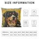 Happy Bernese Mountain Dog Side Pillow Cover, Home Decor Cushion Cover, Sofa Pillow Pillow Cover