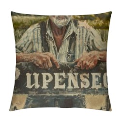 Qinduosi Vintage Farmhouse Animal Pillow Covers Set of  Retro Farmer's Market Truck Rooster Sheep Feed Seed Premium Poultry Farm Home Décor Throw Pillow Case Cushion Cover for Sofa (")