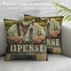 Qinduosi Vintage Farmhouse Animal Pillow Covers Set of  Retro Farmer's Market Truck Rooster Sheep Feed Seed Premium Poultry Farm Home Décor Throw Pillow Case Cushion Cover for Sofa (")