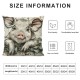 Farmhouse Pillow Covers Set of Farm Cow Pig Animal Decorations Pillow Covers, Linen Cushion Case Gifts for Home Decor for Couch Bed Sofa