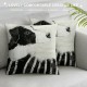 Cute D Embroidered Pattern Throw Pillowcase, Inch Plush Embroidered Throw Pillow Cover for Room Bed Car, Square, Piece