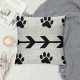 Dogs Lovers Moms Gift Nordic Abstract with Dog Paw Prints Body Throw Pillow Case Cushions Cover Pillow Sham Sofa Decorative Square Inches