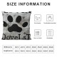 This Home is Filled with Love Dog Paws Linen Square Throw Pillow Case Decorative Cushion Cover Pillowcase Sofa