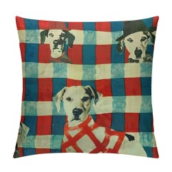 Dogs Christmas Pillow Covers Reversible,Christmas Plaid Pillow Covers,Dog Christmas Decorations,Christmas Dog Gifts,Dog Lovers Gifts,Dog Mom Gifts for Women,Gifts for Dog Lovers