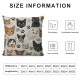 Cat and Dog Faces Bulldog Print Throw Pillow Covers, Soft Inch Pillow Cover, Cases for Home Decorative Couch Sofa(pcs)