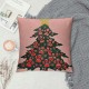 Christmas Pillow Covers ,Christmas Reversible Throw Pillow Covers,Pink Christmas Decorations,Dog Decor for Dog Room,Dog Lovers Gifts,Dog Decor Pillowcase for Bedroom(Pink &amp; Green &amp; red)