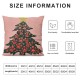 Christmas Pillow Covers ,Christmas Reversible Throw Pillow Covers,Pink Christmas Decorations,Dog Decor for Dog Room,Dog Lovers Gifts,Dog Decor Pillowcase for Bedroom(Pink &amp; Green &amp; red)