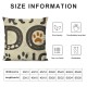 Cute Dog Pillow Cover ",Lovely Animals Reversible Print Decorative Cushion Cover for Bed or Sofa,Dog Paw Print Puppy Single Pack Couch Pillow Cover