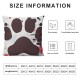 Qinduosi Dogs Gifts for Dog Lovers,Dog Pillow Covers Inch,Dog Paw Footprints Throw Pillow Covers Decoration for Bedroom Room Living Sofa Couch