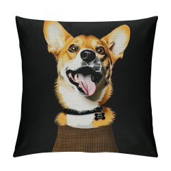 Just a Girl Who Loves Dogs Throw Pillow Covers Set of  Puppy Sweet Funny Dog Pillow Covers Inch Modern Farmhouse Home Decorative Pillow Cases Cushion Cover for Sofa Living Room Office