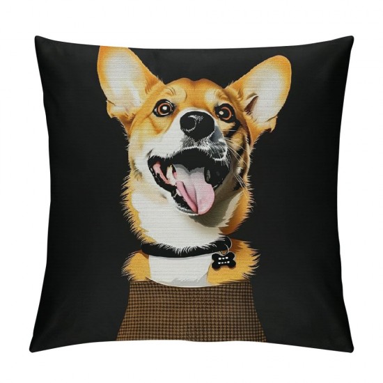 Just a Girl Who Loves Dogs Throw Pillow Covers Set of  Puppy Sweet Funny Dog Pillow Covers Inch Modern Farmhouse Home Decorative Pillow Cases Cushion Cover for Sofa Living Room Office